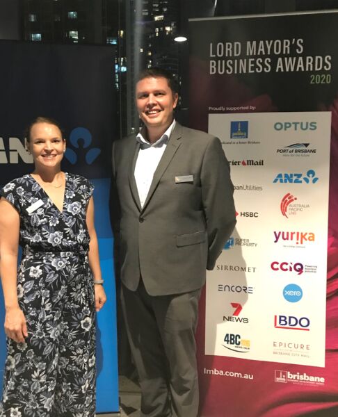 Sacha and Steven at Lord Mayor Awards 2020