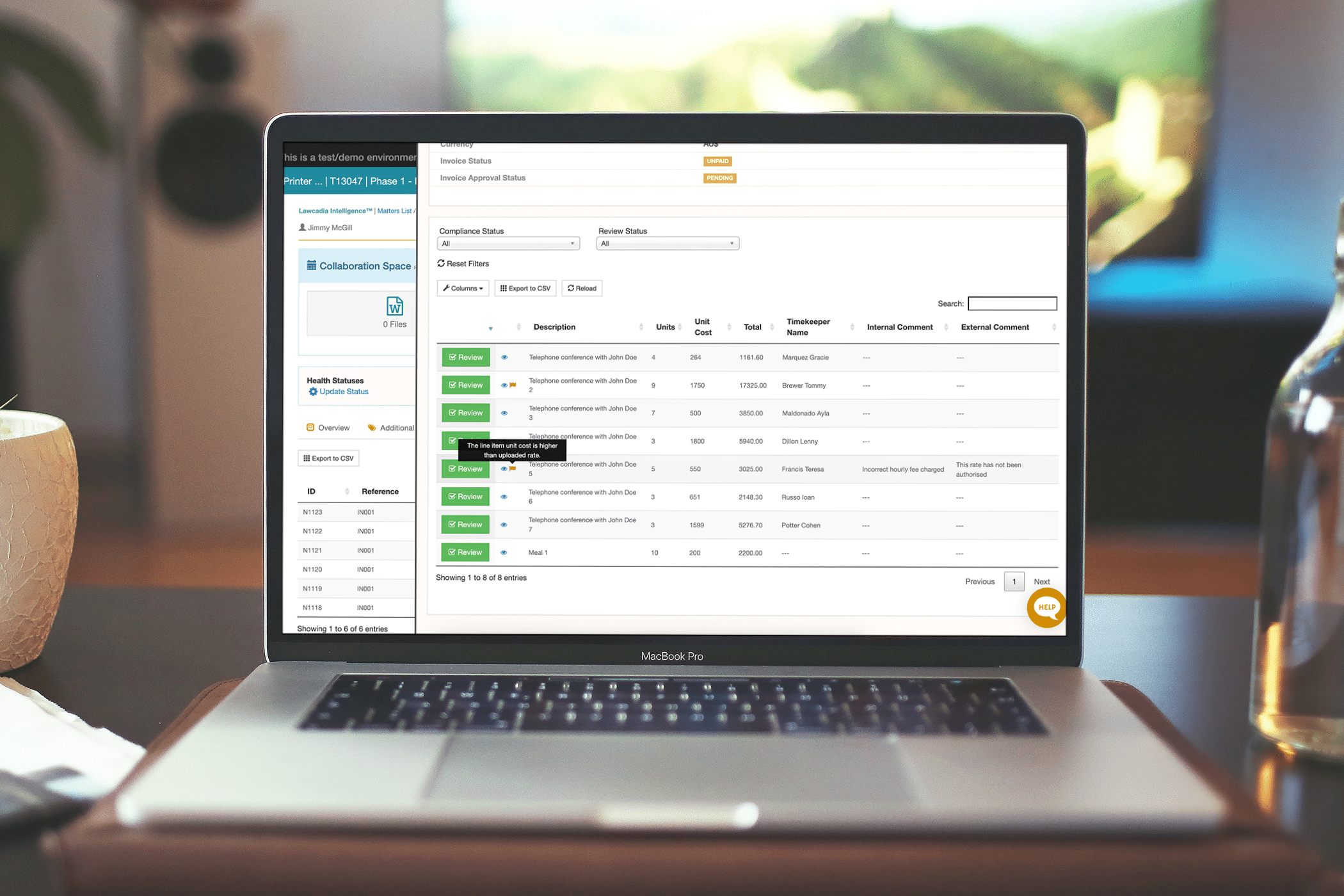 Lawcadia Unveils Legal Rate Card Compliance Feature