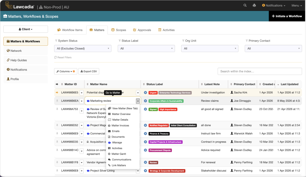 Legal Operations Software for In-House Legal Teams