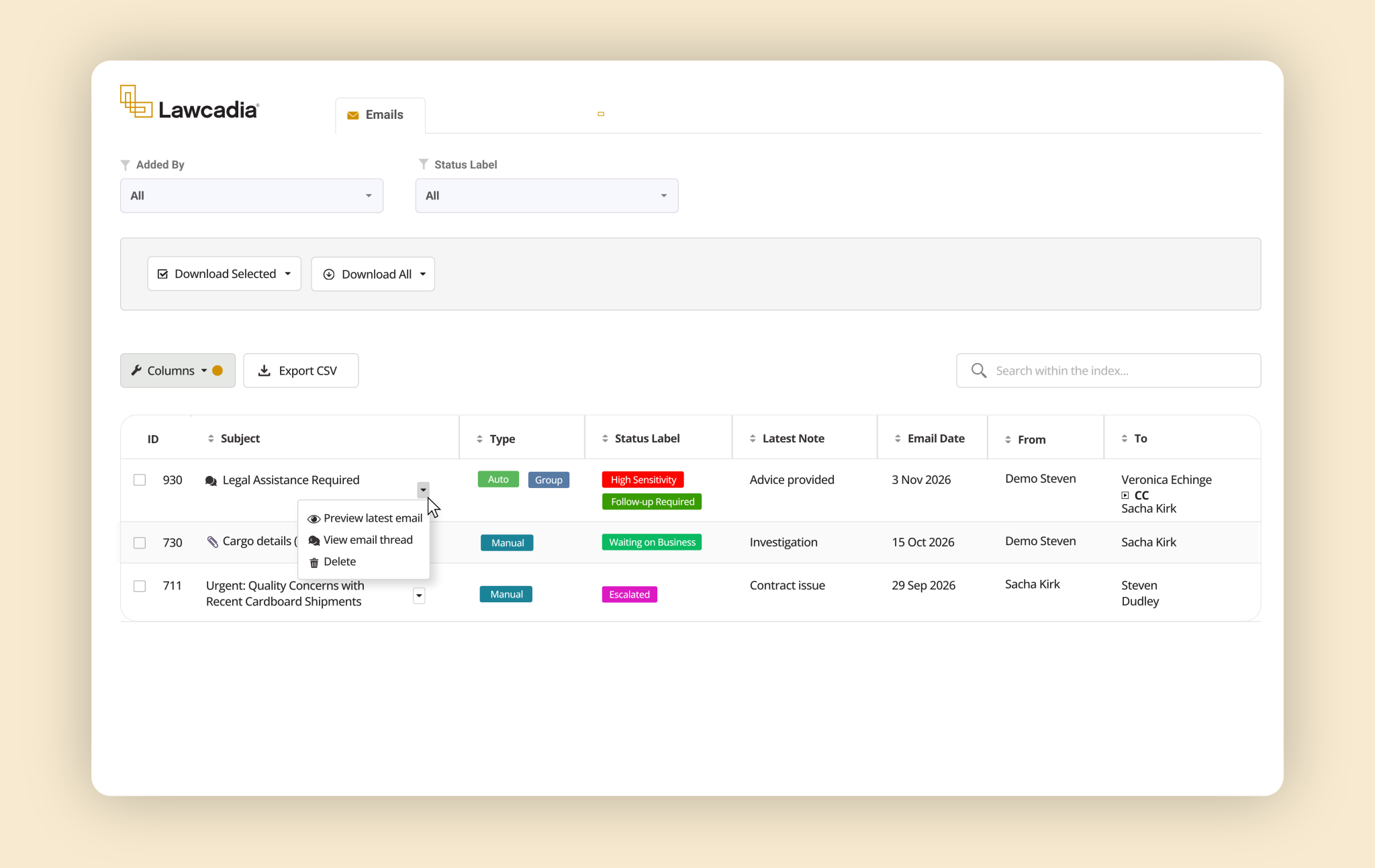 Email Management